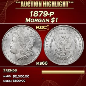 1879-p Morgan Dollar $1 ms66 SEGS