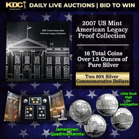 2007 U.S. Mint American Legacy Collection Set 16 Coins Over 1.5 Oz Of Silver