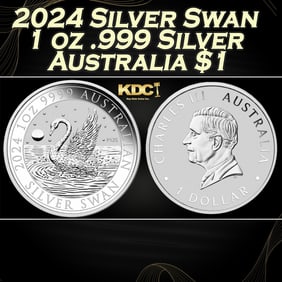 2024 Silver Swan 1 oz .999 Silver Australia $1 Round