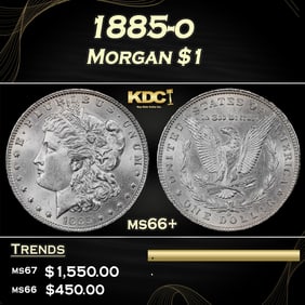 1885-o Morgan Dollar $1 ms66+ SEGS