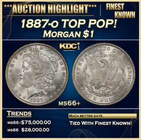 1887-o Morgan Dollar TOP POP! $1 ms66+ SEGS