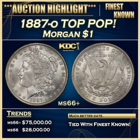 1887-o Morgan Dollar TOP POP! $1 ms66+ SEGS