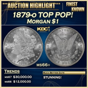 1879-o Morgan Dollar TOP POP! $1 ms66+ SEGS