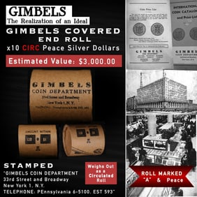 10 Peace GIMBLES Circ Roll A Condition