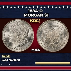 1884-o Morgan Dollar $1 Grades GEM+ Unc