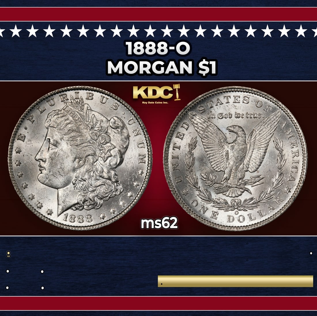 1888-o Morgan Dollar $1 Grades Select Unc (1 of 3)