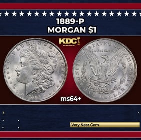 1889-p Morgan Dollar $1 Grades Choice+ Unc