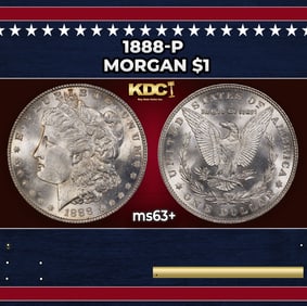 1888-p Morgan Dollar $1 Grades Select+ Unc