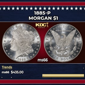 1885-p Morgan Dollar $1 Grades GEM+ Unc