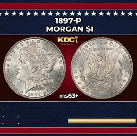 1897-p Morgan Dollar $1 Grades Select+ Unc