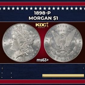 1898-p Morgan Dollar $1 Grades Select+ Unc