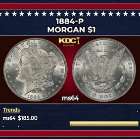 1884-p Morgan Dollar $1 Grades Choice Unc