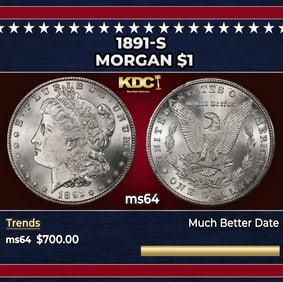 1891-s Morgan Dollar $1 Grades Choice Unc