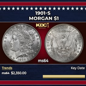 1901-s Morgan Dollar $1 ms64 SEGS