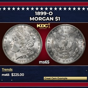 1899-o Morgan Dollar $1 Grades GEM Unc