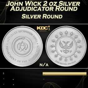 John Wick 2 oz Silver Adjudicator Round Round