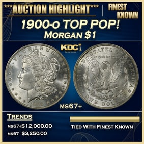 1900-o Morgan Dollar TOP POP! $1 ms67+ SEGS