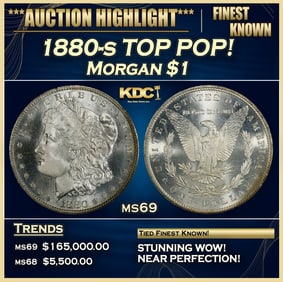 1880-s Morgan Dollar TOP POP! $1 ms69 SEGS