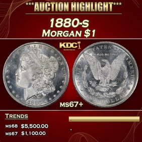 1880-s Morgan Dollar $1 ms67+ SEGS