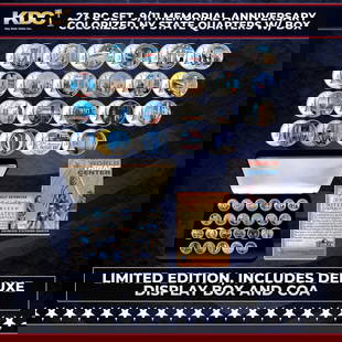 23 Pc Set  9/11 Memorial Anniversary Colorized NY State Quarters w/ BOX Other Toy: 23 Pc Set 9/11 Memorial Anniversary Colorized NY State Quarters w/ BOX. This 23 Coin Set of beautifully Colorized NY state quarters commemorates the 23 anniversaries of the 9/11 tragedy at the World T