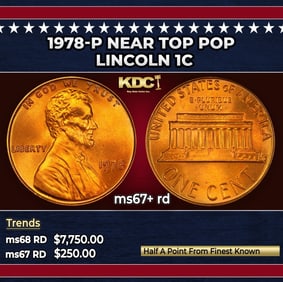 BU Shotgun Lincoln 1c roll, 1968-s 50 pcs Bank Wrapper 50c