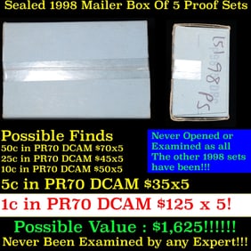 NEW! *Watchmaker Hoard* Original Covered End Nathans Mixed Lincoln Wheat Cent Roll 1c 50 Coins