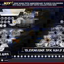 2020 WWII 75th Anniversary 15 Piece Colorized JFK Half Dollar Set with Collectors Box Other Toy