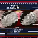 1900-o Morgan Dollar $1 ms66+ SEGS