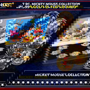 7 Coin Mickey Mouse & Friends Gold Plated Round Collection: 7 Coin Mickey Mouse & Friends Gold Plated Round Collection.