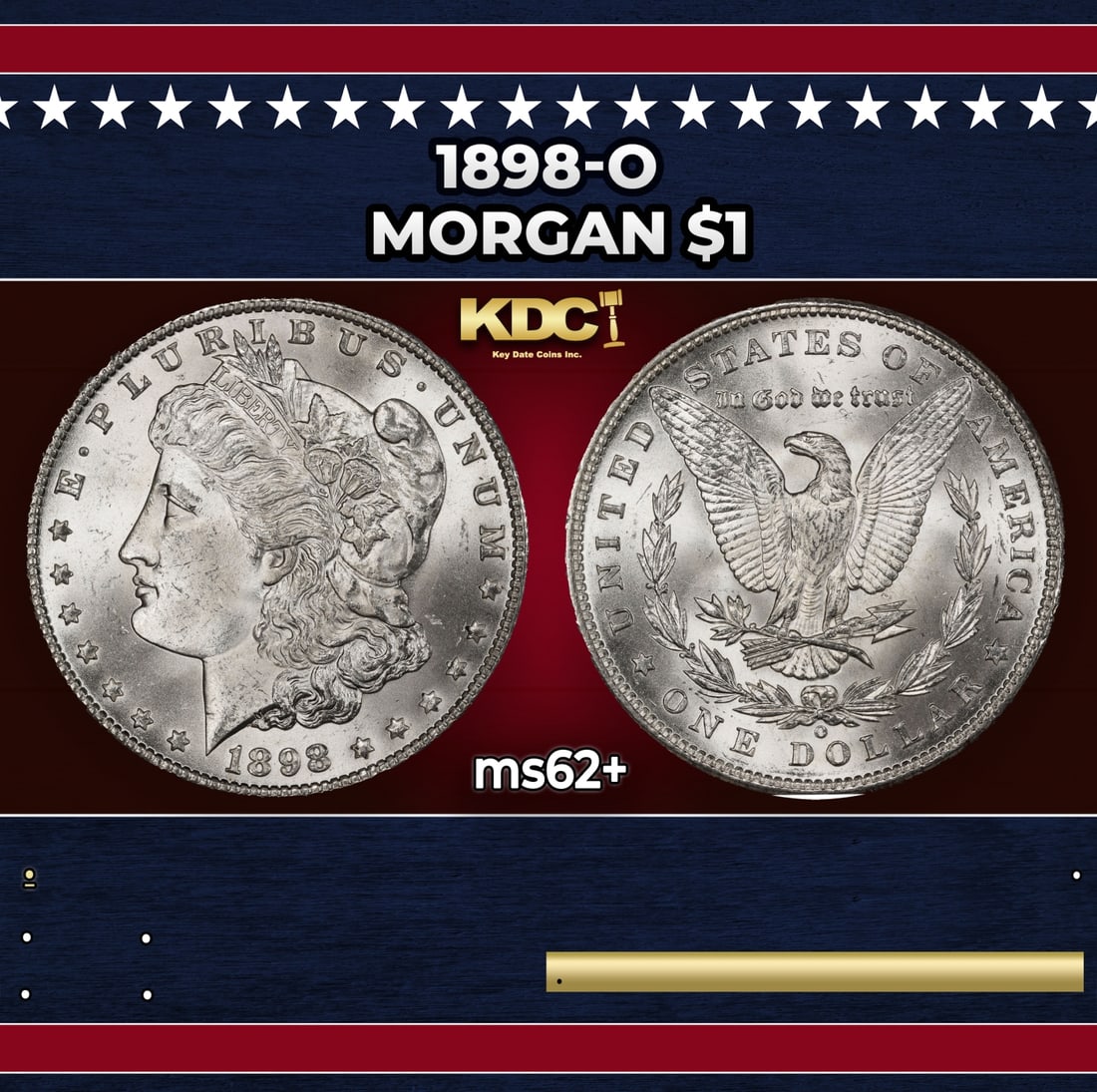 1898-o Morgan Dollar $1 Grades Select Unc (1 of 3)