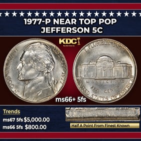 1971-p Eisenhower Dollar Near Top Pop $1 ms66+ SEGS