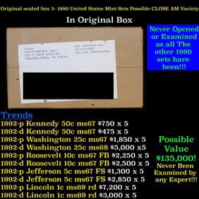 Original sealed Box of 5x 1979 United States Mint Set's