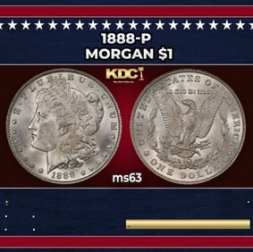 1888-p Morgan Dollar $1 Grades ms63