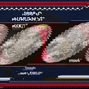 1898-o Morgan Dollar $1 Grades ms64: 1898-o Morgan Dollar $1 Grades ms64.