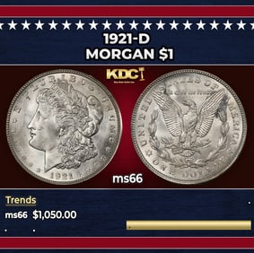 1921-d Morgan Dollar $1 ms66 SEGS