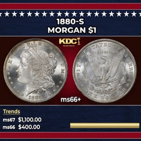 1880-s Morgan Dollar $1 ms66+ SEGS