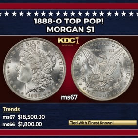 1888-o Morgan Dollar TOP POP! $1 ms67 SEGS