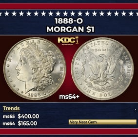 1888-o Morgan Dollar $1 Grades ms64+