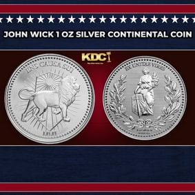 John Wick 1 oz Silver Continental Coin Round