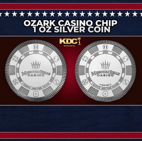 Ozark Casino Chip 1 oz Silver Coin Round