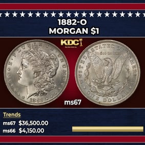 1882-o Morgan Dollar $1 ms67 SEGS