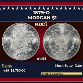 1879-o Morgan Dollar $1 ms65 SEGS