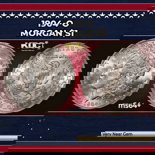 1904-o Morgan Dollar $1 Grades ms64+: 1904-o Morgan Dollar $1 Grades ms64+.