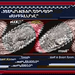 1938-d Buffalo Nickel Near Top Pop 5c ms68 SEGS: 1938-d Near Top Pop Buffalo Nickel 5c ms68 SEGS.