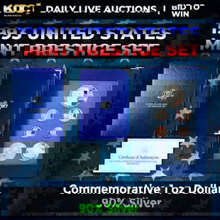 1993 United States Mint Prestige Proof Set: 1993 United States Mint Prestige Proof Set. 1993 Prestige Sets consist of proof version coins of the five U.S. circulating coins, along with commemoratives from the year of issue. As they are