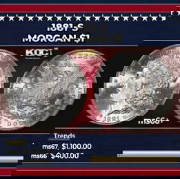 1881-s Morgan Dollar $1 ms66+ SEGS