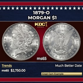 1879-o Morgan Dollar $1 ms65 SEGS