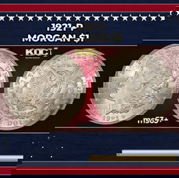 1921-p Morgan Dollar $1 Grades ms63+