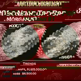 1881-s Morgan Dollar Near Top Pop $1 ms68+ SEGS