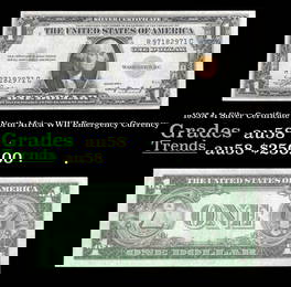1935A $1 Silver Certificate North Africa WWII Emergency Currency Grades Choice AU/BU Slider